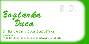 boglarka duca business card